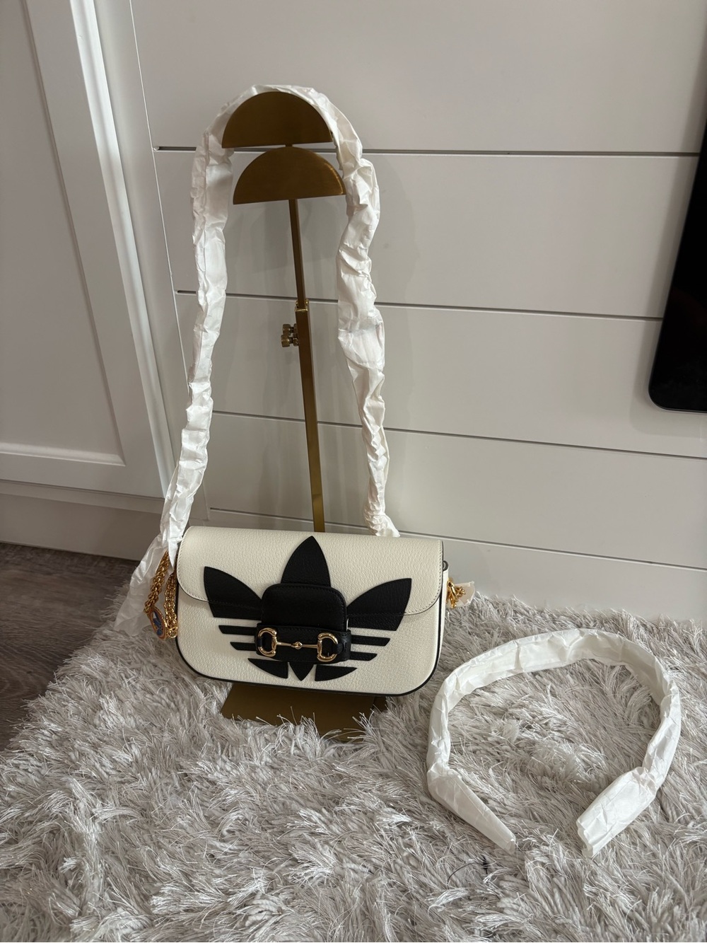 Gucci x adidas horsebit 1955 shoulder bag
